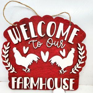 Baltic Birch stained wood sign. Handcrafted.